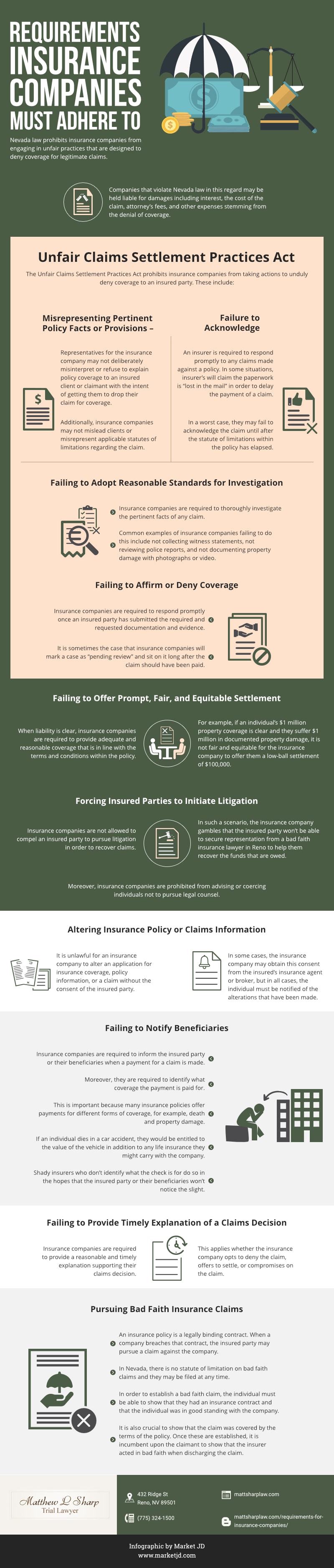 Insurance Company Requirements_bad faith insurance lawyer reno_infographic