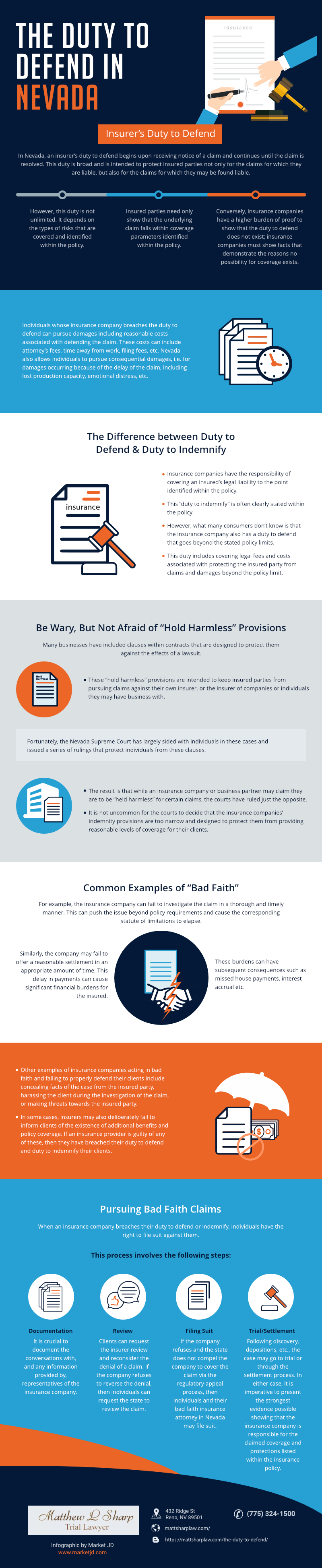infographic_Duty to Defend_bad faith insurance attorney nevada